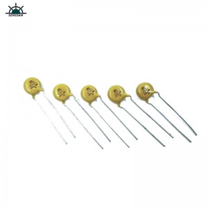 China ODM Electronics Components, Gele MOV 7mm HVR07D511K Zinkoxide-varistor voor huishoudapparaat