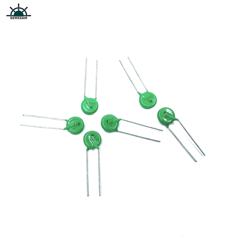 China ODM Electronics Componenten, Groene Epoxy MOV 10mm 10D561 560V Metal Oxide Varistors MOV