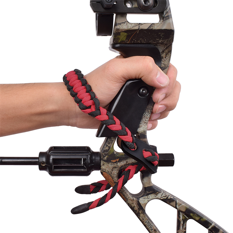 Elong Outdoor 470016 Rode en zwarte boogschieten boog polssling fit voor samengestelde boog
