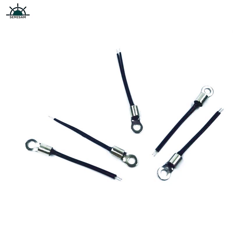 ODM OEM Aangepaste Super Quality Steel Ring Terminal 1K 10K 100K Ohm B Waarde 3975k NTC Thermistor Temperatuursensor