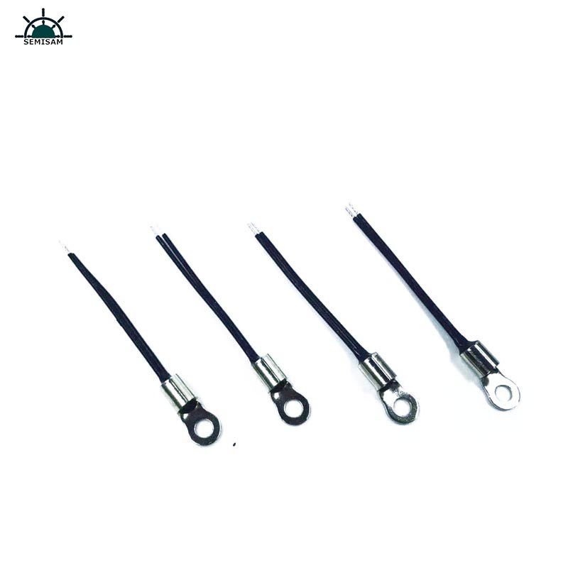 ODM OEM Aangepaste Super Quality Steel Ring Terminal 1K 10K 100K Ohm B Waarde 3975k NTC Thermistor Temperatuursensor