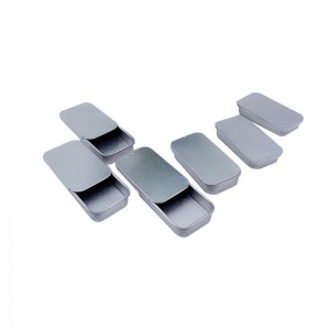 Rechthoekige tindoos (60 mm * 30mm * 11mm) schuifdoos