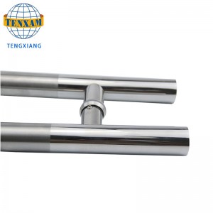 Aanpasbare moderne cirkelbuis H type roestvrijstalen schuifdeur deur badkamer accessoires douche deur glazen handvat