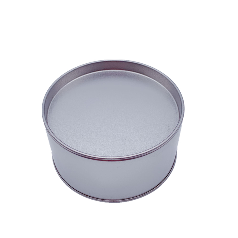 Factory Direct Sale zilveren ronde metalen tincontainers met deksel koffie blikjes groothandel (90 mm * 40mm)
