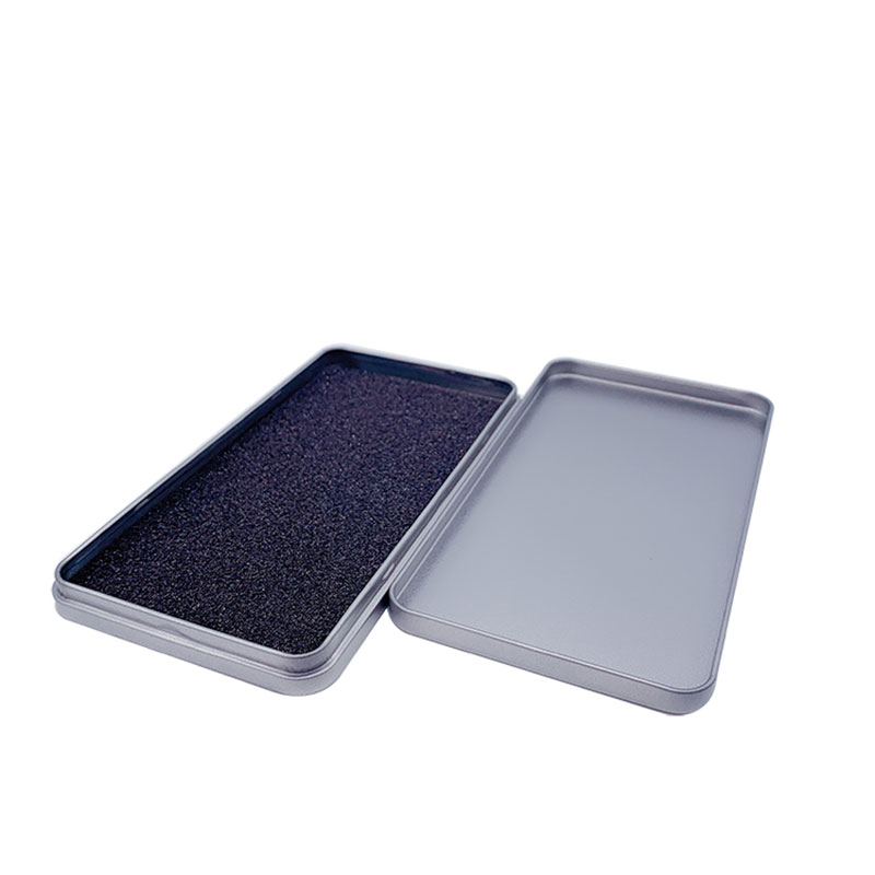 Mobiele telefooncase met deksel vierkante metalen doos geschenkverpakking metalen doos 170 * 90 * 15mm