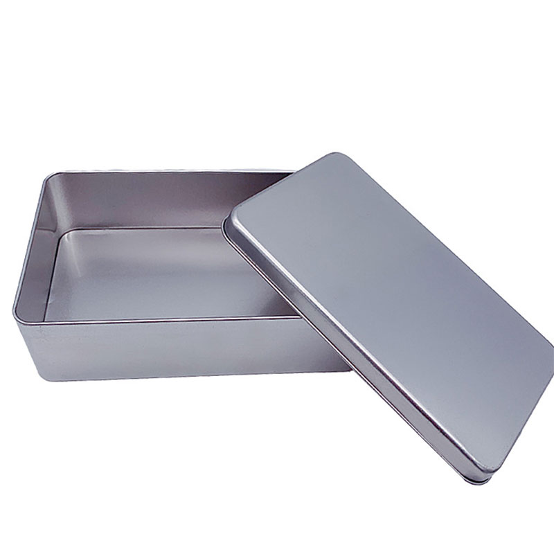 Food Grade Metal Packaging Box Snow Crispy Tinplate Box 180 * 110 * 55mm