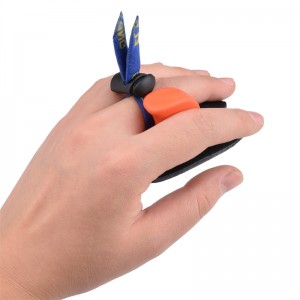 Elong Outdoor 42FT05 LH M Size Boogschieten Finger Tab Finger Protector Vinger Saver Lederen Schieten Tab voor Recurve Bow