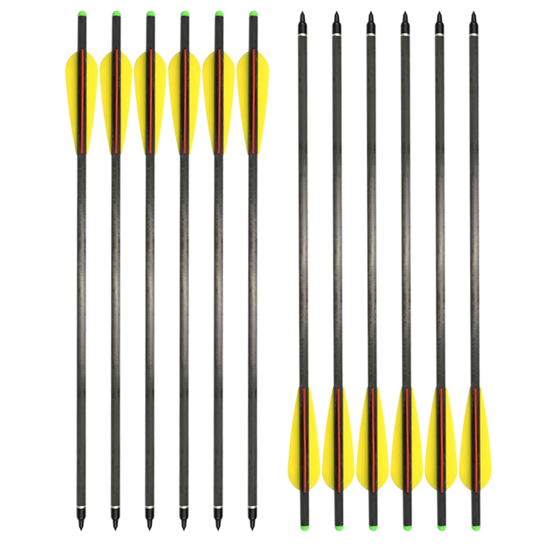 Elong Outdoor 117805 18 inch carbon bouten OD 8,8mm boogschieten kruisboog jacht sporten met behulp van bouten