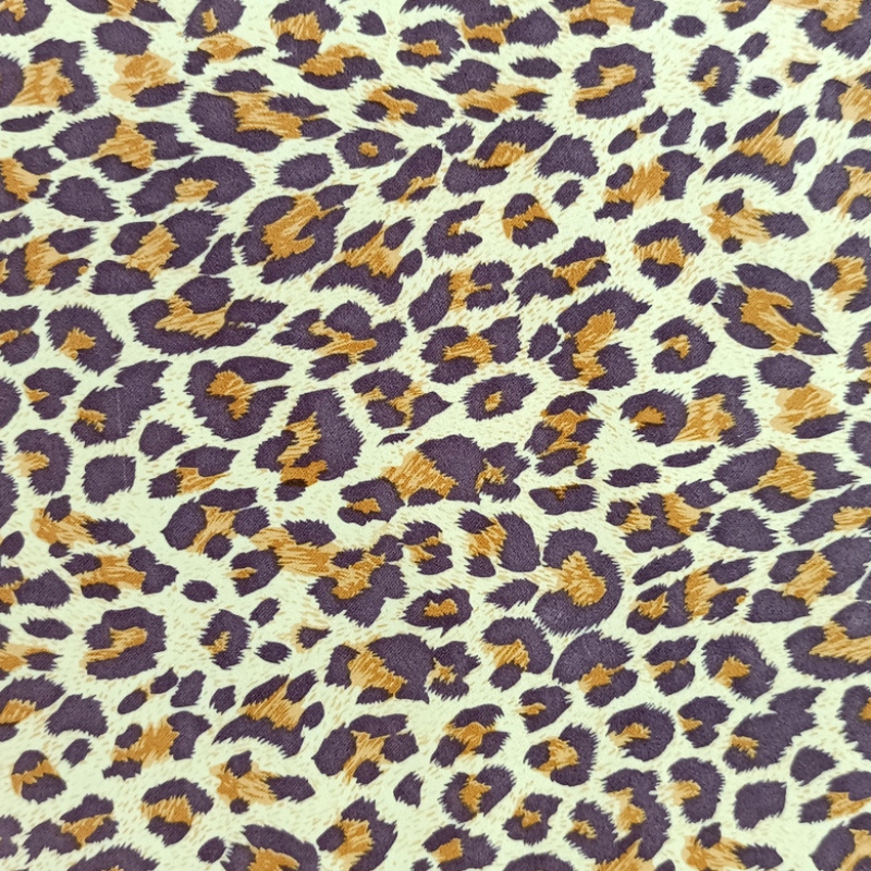 Recycle Polyester Leopard Print