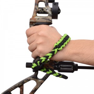Elong Outdoor 470015 Pols Sling Lederen Metalen Gromet Groene Boogschieten Compound Bow Shooting Hunting