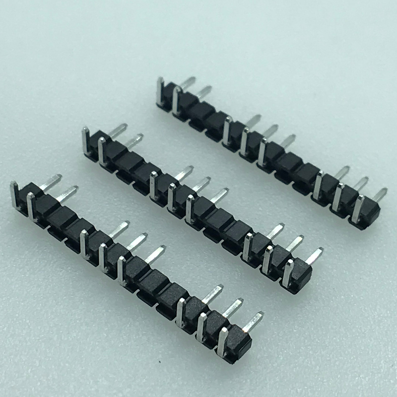 2.54 mm Pitch 12P 90 ° RECHTS HANDGEL PIN-koptekst Lege 4P PIN-connector