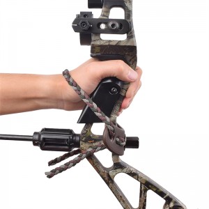 ELONG OUTDOOR 470011 POLS SLING Leer metalen gromzet Grijze kleur voor boogschieten samenstelling boog schieten