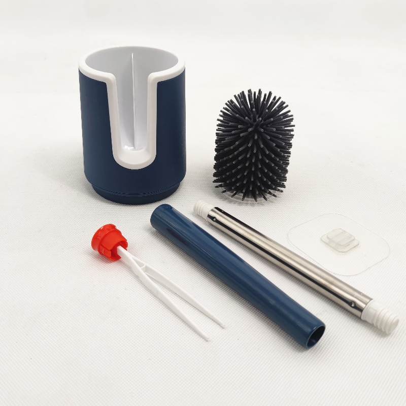 Jason Hoge kwaliteit Toiletborstel en houder Set/toilet Borstel/silicone Toiletborstel en houder voor het reinigen