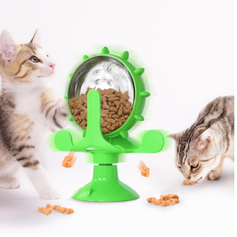 Pet Supplies Draaitafel Cat Interactive Toy Slow Feeder Food Lekkage Trainer Funny Cat Toys