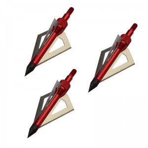 NIKA BOCKERY 15B005 100/125 Graan Roestvrijstalen Broadhead voor Boogschieten Boog Jacht 3 Blades Broadhead