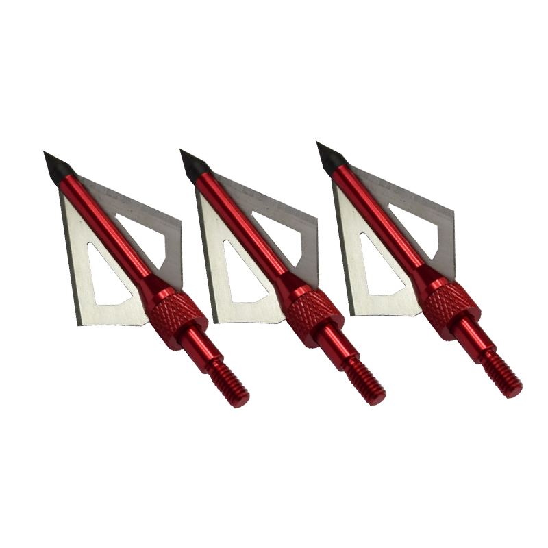 NIKA BOCKERY 15B005 100/125 Graan Roestvrijstalen Broadhead voor Boogschieten Boog Jacht 3 Blades Broadhead