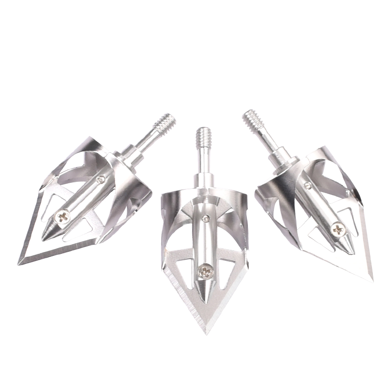 NIKA BOCKERY 15B025 100 graanbroadheads voor boogschieten pijlpunt kruisboog bout jacht