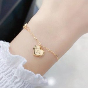 Tuochen Sieraden Fabrikant Fashion Design 18 K/14K/10/9K/zilver 925 gouden hart stijl armband voor vrouwen