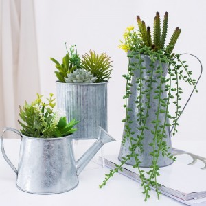 Factory Direct Supply kunstmatige succulent in ijzeren pot