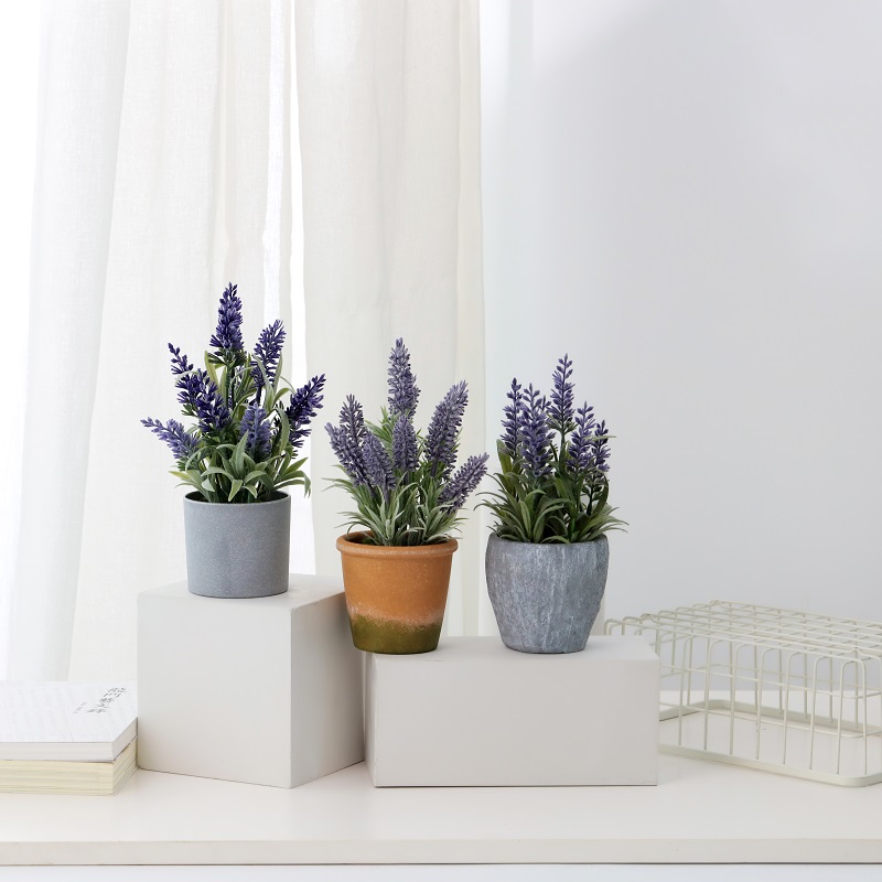 Hot Sale Factory Direct Supply PotTed kunstmatige lavendel