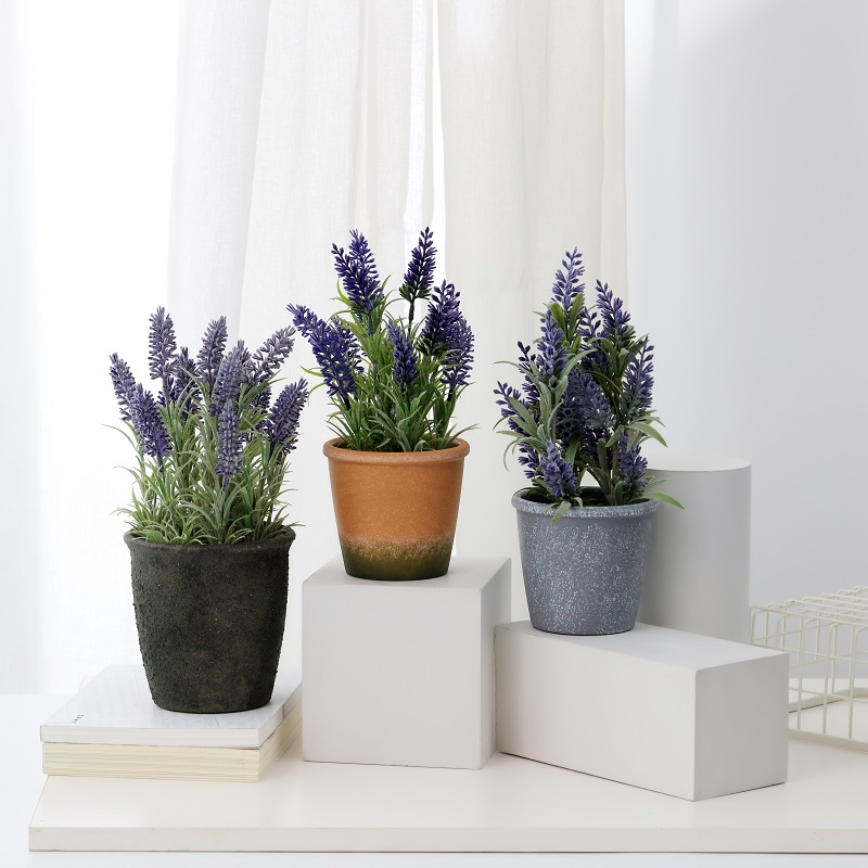 Hot Sale Factory Direct Supply PotTed kunstmatige lavendel