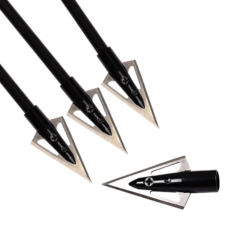 NIKA Boogschieten 15B004 3 Blade 125 graanbroadheads voor boogschieten kruisboogbout pijlen schroef tips jagen