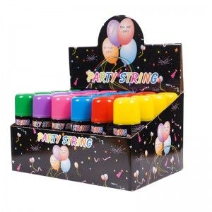 Biologisch afbreekbaar kleurrijke spray domme string voor bruiloft festival viering