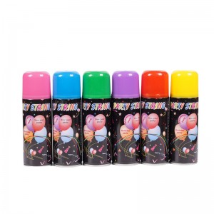 Biologisch afbreekbaar kleurrijke spray domme string voor bruiloft festival viering