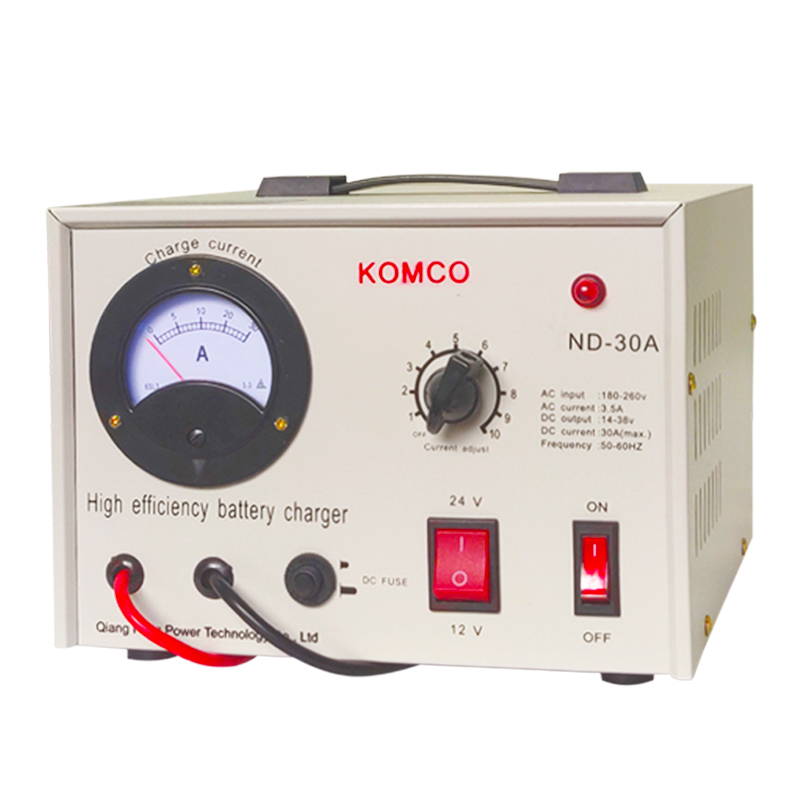 KOMCO AGM start en stopt auto's pure koperen oplader 12V24V intelligente batterijlader met een hoog vermogen.