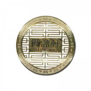 Yongfu-hardware aangepaste messing lege typeplaatje zuur geëtste kopernaamplaat