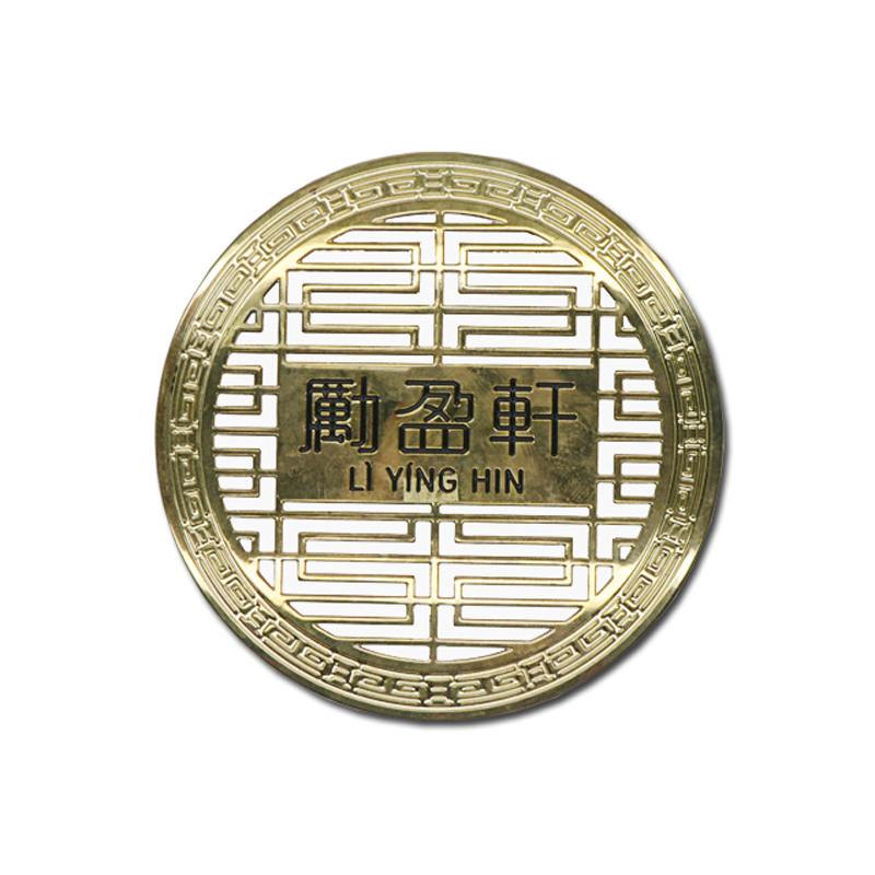 Yongfu-hardware aangepaste messing lege typeplaatje zuur geëtste kopernaamplaat