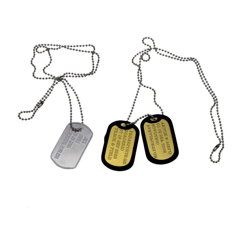 Fabriek groothandel aangepaste metalen militaire hond tag Duurzaam leuke geanodiseerde aluminium lege hond tags