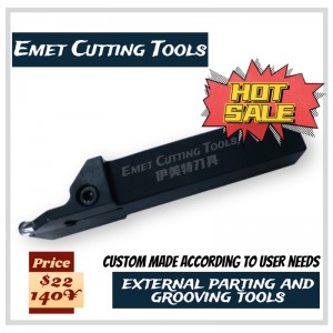 EMET Snijgereedschappen, externe draaikopers, externe scheiding en groevende hulpmiddelen, metname voor wielbewerking, met behulp van ISCAR GIDA80-40-inzetstuk, GHGR/L2525-8, GHGR/L2525-6