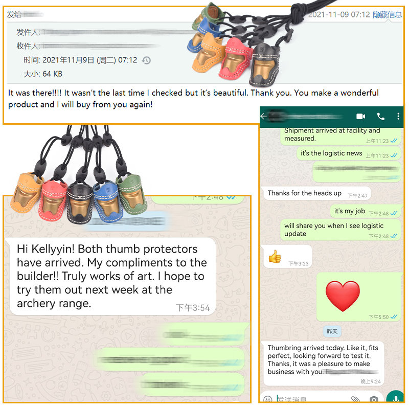 Boogschieten thumb armor feedback van client