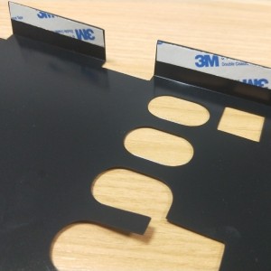 0.5mm Zwart PC-isolatieblad, eenvoudig te vouwen en te vormen Mylar Sheet, Vlamvertragende batterijisolatieblad verwerking zijde scherm