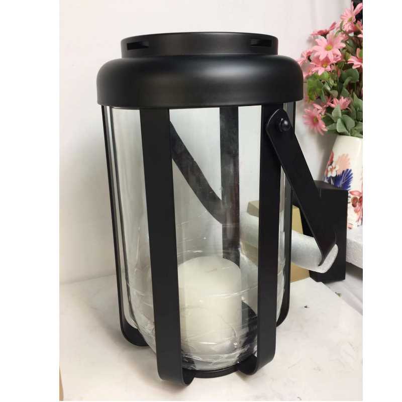Heet verkoop metalen glas kleine lantaarn