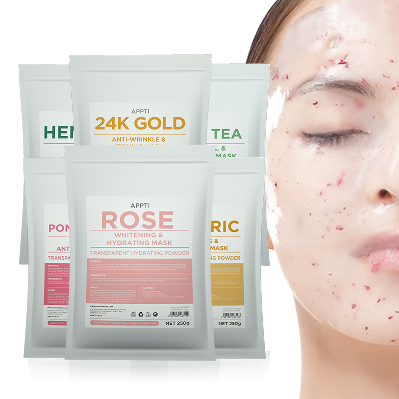 Spa gezicht anti aging rose hydro jelly poeder masker rose jelly masker groothandel voor vrouw