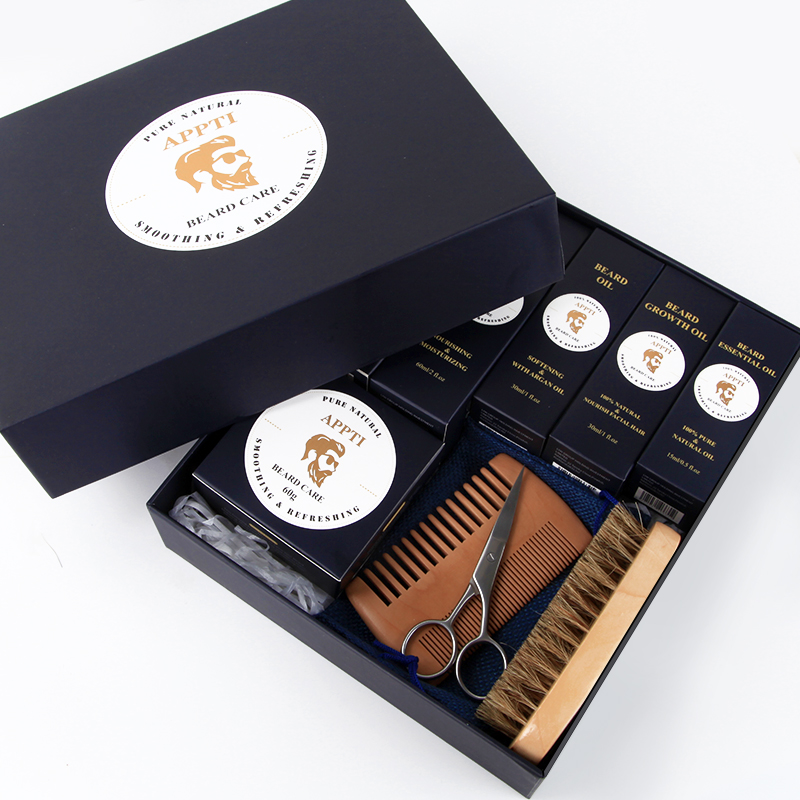 In voorraad Mannen Huidverzorgingsproducten Pure Nutrients Baard Zorg Set Baard Groei Oil Beard Cream Set