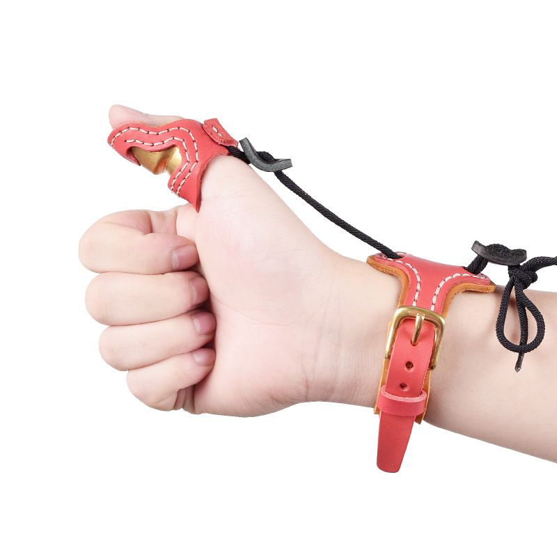 Elongarrow S Size Thumb Armor+Wrist Strap Archery Vinger Protection Accessoires