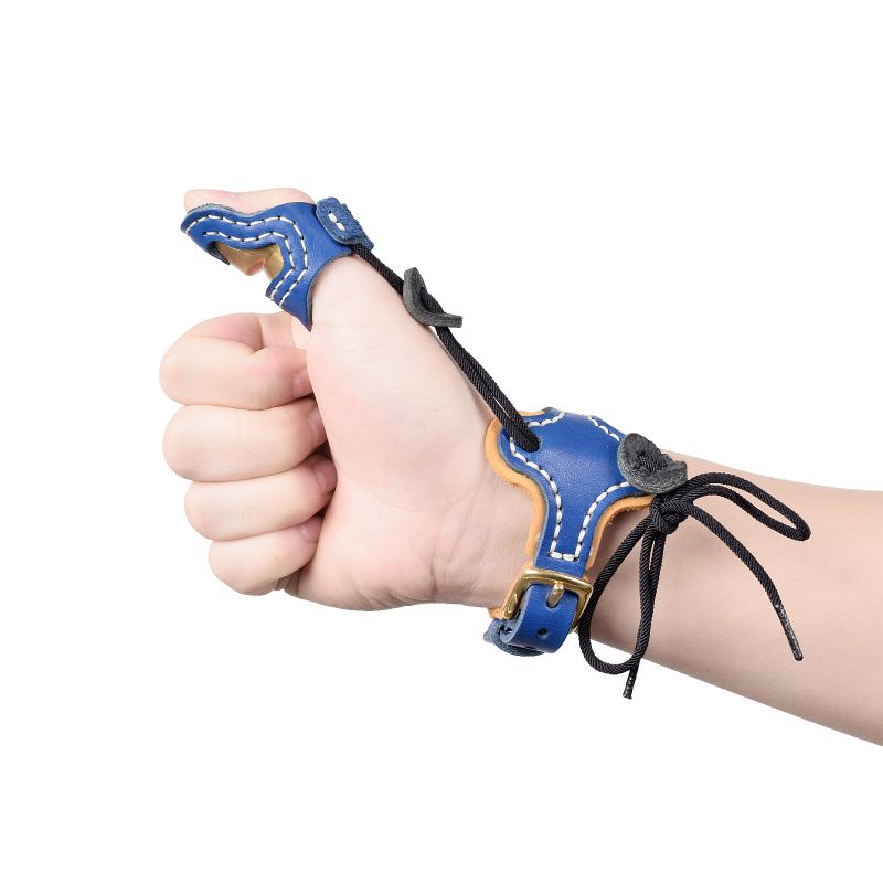 Elongarrow M Size Thumb Armor+Wrist Strap Archery schiet Accessoires Vingerbescherming