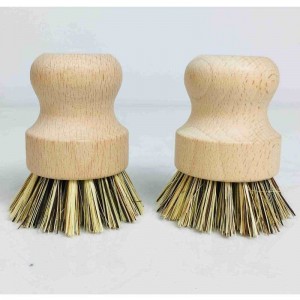 Handgemaaktenatuurlijke houten keukenborstel