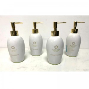 Klassieke keramische vloeibare zeep lotion shampoo dispenser badkamer accessoires