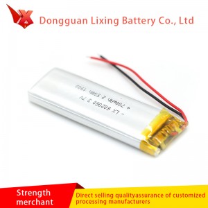 Sanyo Sanyo 602060 pure kobalt lithium batterij 3.7v 700mAh walkie talkie camera oplaadbare batterij maatwerk