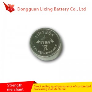 Fabrikant Aangepaste Bluetooth LIR1254 Knop Batterij Hoge Capaciteit Polymeer Lithium Batterij Oplaadbare Batterij