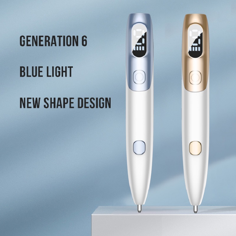 Hot LCD Plasma Pen Machine 9 LED LED-verlichting Lasersprockle Wart Skin Remover Pen