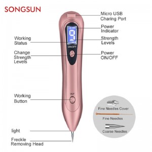 Acne Sproet Skin Tag Tatoo Device Sweep Spot Removing Pen Plasma Laser Mole Remover Beauty Removal Pen