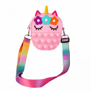 Crossbody handtas siliconen schouder bubble tas