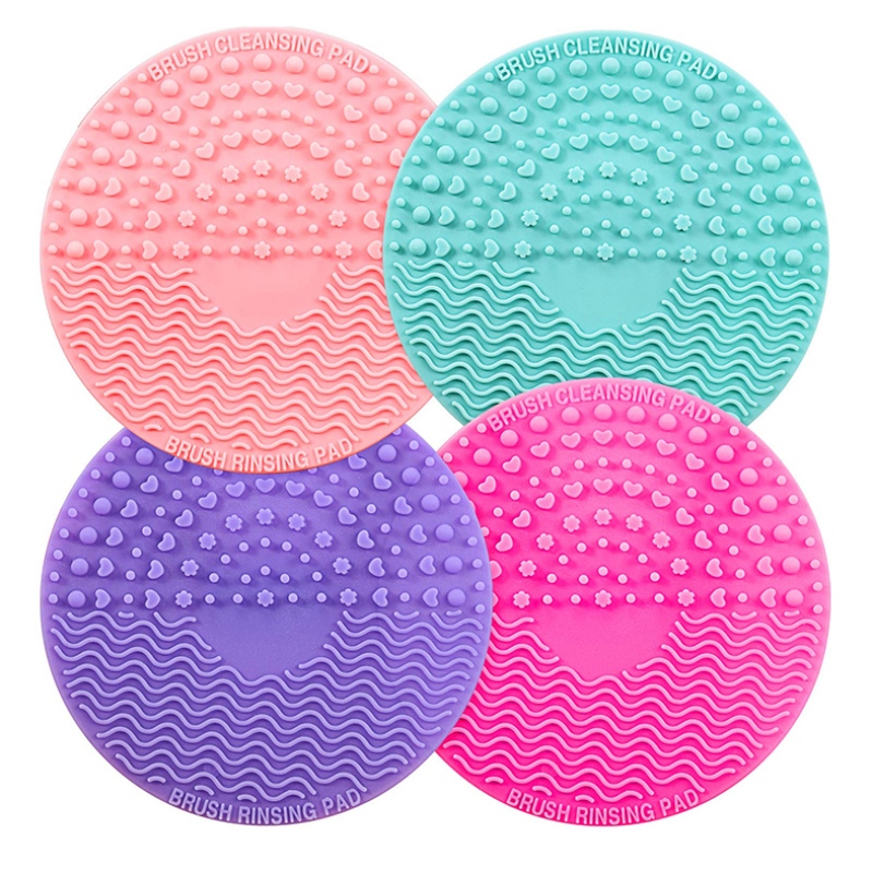Borstel reinigingsmat, siliconen make-up reinigingsborstel scrubber mat, draagbare wasgereedschap