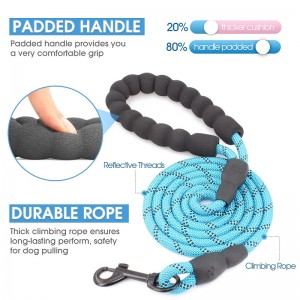 Amazon Hot Sale Heavy Duty Strong Climbing Nylon Touw Reflecterende Dog Leash Pet Lead
