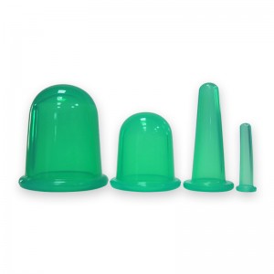 Goed gebruik Siliconen Vacuüm Cupping Massage Cups Set